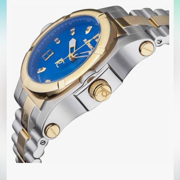 Renato Limited Edition T-Rex 50mm Swiss ETA 2824 Quartz Two-Tone Blue Dial - Picture 4 of 10